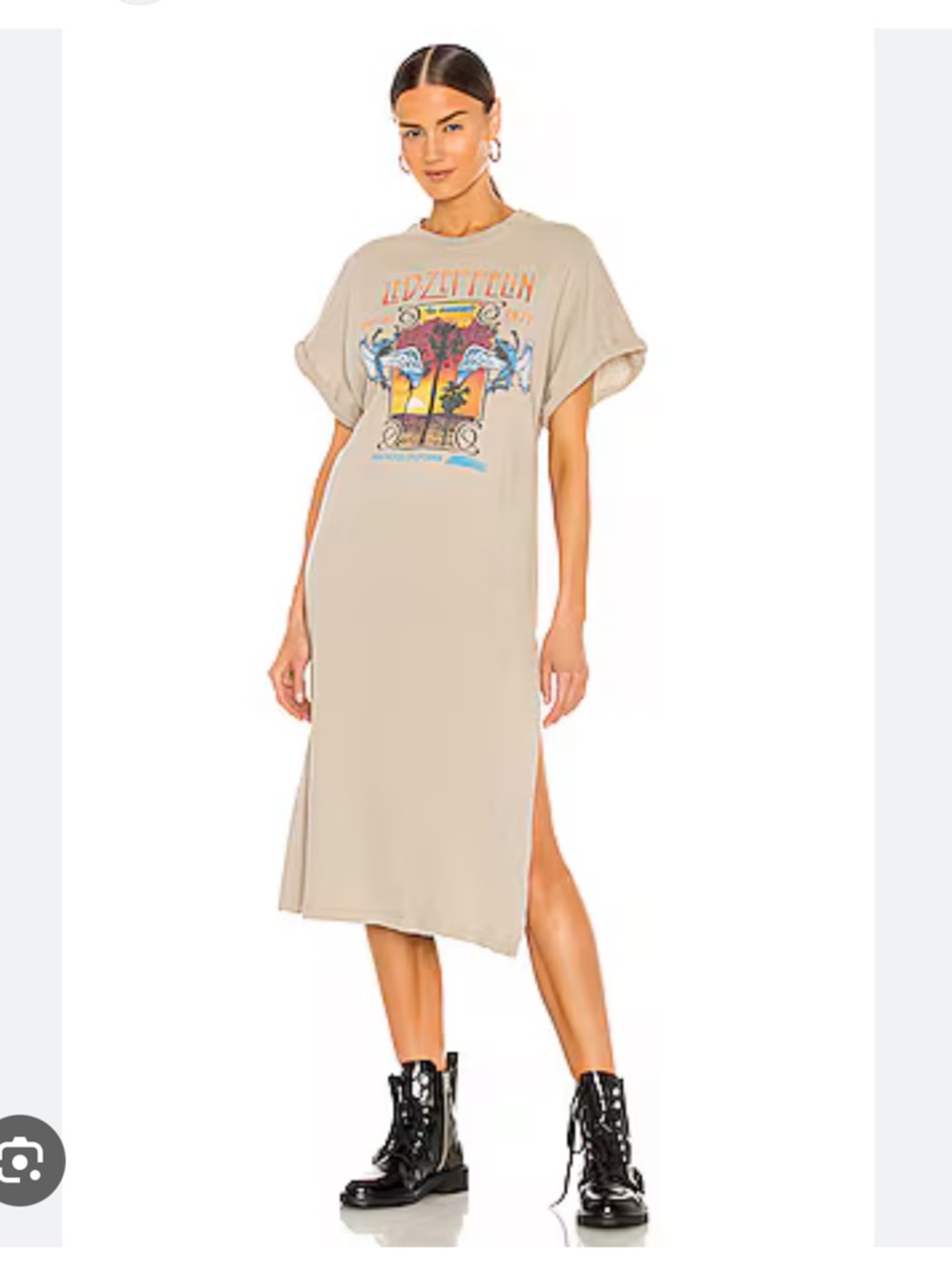 Free People x Daydreamer Led Zeppelin Tee Dress